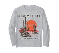 Nouveau-Mexique : Le Pays de l'enchantement | Roadrunner Cactus Vintage Manche Longue