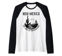 Nouveau-Mexique : Le Pays de l'enchantement | Roadrunner Cactus Vintage Manche Raglan