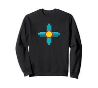 Nouveau Mexique Zia Sun Turquoise Art - Style désert du sud-Ouest Sweatshirt