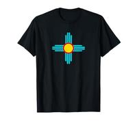 Nouveau Mexique Zia Sun Turquoise Art - Style désert du sud-Ouest T-Shirt