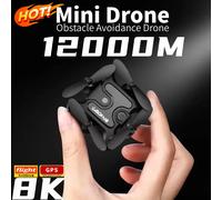 Nouveau Mini Drone V2 Professionnel avec Caméra HD, Wifi 5G, FPV, Maintien d'Altitude par Pression d'Air, Quadricoptère Pliable, Jouet Drone RC UAV 2026 01 Black 8K 1Battery