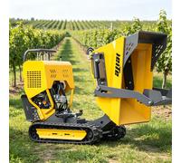 NOUVEAU : Mini-dumper sur chenilles de 0,5 tonne, dumper manuel sur chenilles, 800 kg, auto-chargeur hydraulique, petit dumper pour usage agricole, personnalisable. 800KG dumper