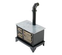 Nouveau Mini Poêle Cheminée Échelle 1:12, Modèle Maison De Poupée, Accessoires Miniatures, Jouet De Cuisine