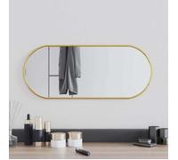 Nouveau Miroir pour Salon Chambre ou Dressing - BMD - Miroir mural Doré 60x25 cm Ovale DECO - V5698891