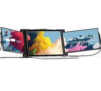 Nouveau Mobile Pixels Trio Max Moniteur Portable, 14,1” Triple Écran pour PC 15-17,3”, USB-A/USB-C, FHD, Compatible Windows/Android/macOS/Switch