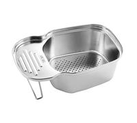 Nouveau modèle 2023 : panier de filtration multifonctionnel en acier inoxydable pour évier, idéal pour la cuisine.