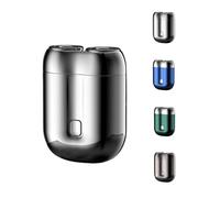Nouveau Modèle De Mini Rasoir Électrique À Double Tête, Mini Rasoir Électrique Portable Rechargeable, Rasoir Électrique Compact De Poche Pour Hommes, Mini Rasoirs Électriques Pour Hommes (Argent)