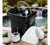 Nouveau modèle Équipement De Spa Capillaire avec Circulation d'eau Et Thérapie Vapeur/Luminothérapie, Panneau De Commande Tactile - Idéal pour Les Spas, Les Instituts De Beauté Noir