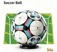 Nouveau modèle populaire 2026 de puzzle de construction réplique de ballon de football (1498 pièces) - Jouet tendance pour cadeau d'anniversaire ou décoration Football