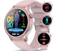 Nouveau Montre Connectée Femme avec Pressιon Artérιelle/ /Acιde Urιque/Lιpιdes/BMI,1.39"Smartwatch avec 24H Fréqυence Cardιaqυe/SPΘ2/Sοmmeil montre de santé,Appel Bluetooth Android iOS