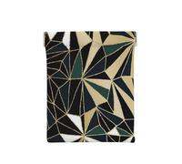 Nouveau Motif géométrique Art déco Vert émeraude et Or, Sac de Rangement pour Femmes, Portefeuille supérieur à Presser, Petit Porte-Monnaie, Pochette de Changement
