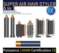 Nouveau Multil Hair Styler Auto Curling sèche-cheveux Wrap sèche-Air chaud/froid 1300W lisseur de cheveux friser baril brosse Salon sèche-cheveux Sakura6