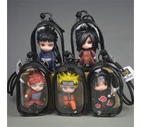 NOUVEAU Naruto Uchiha Obito Itachi Naruto Uzumaki Kakashi Porte-clés Pendentif Figurine Modèle Décoration de Sac à Dos Collection Jouet de Dessin Animé Minato
