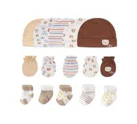 Nouveau Né Bébé Bonnet Et Moufles Ensemble Chapeaux Mitaines Naissance Gants de Protection Ensemble Bonnet Et Moufles Chapeaux Doux Casquette Coton pour Bébé Nouveau-né Garçons Filles