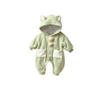 Nouveau-né bébé Dessin animé Barboteuse Fermeture éclair - à Manches Longues Manteaux Vêtements Outerwear Veste avec Pieds Et Ouverture Pratique Grenouillère Pyjama bébé Fille