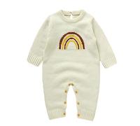 Nouveau-né bébé Dessin animé Barboteuse Mignon Manches Longues Fermeture éclair Pyjama Rompers Salopette One-Piece volantées Onesies Floral Bowknot Grenouillère Pyjama bébé Fille
