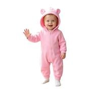 Nouveau-Né BéBé GarçOns Filles Barboteuse Une PièCe à Manches Longues Ours Oreille à Capuche Combinaison Enfant en Bas âGe Printemps Automne Body GarçOn Et Fille Combinaison De Neige Manteau Chic