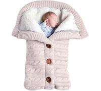 Nouveau-né Bébé Swaddle Couverture Sac de Couchage Bébé Poussette Wrap Nap Couverture Plus Velvet Épais Tricot Doux Chaud