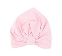 Nouveau-né Bébés filles Chapeaux Noeud élastique extensible tête Wrap Capuche Turban enfants en bas âge unisexe Chapeau tête Accessoires (Rose)