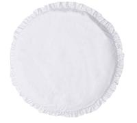 Nouveau-né Crawling Tapis infantile La ronde Playmat ronde Tapis solide avec dentelle couleur pour tapis bébé jeu Anti-dérapante blanc Décoration Chambre Enfants