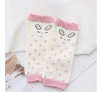 Nouveau-né Genou Jambe Chaussettes Tube Long Bébé Brassards Ensemble Coton Bébé Bouche Lâche Sur Le Genou Printemps Et En Automne Escalade Bas Deux Paires (lapin)