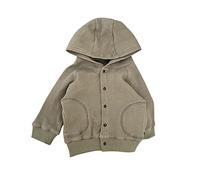 Nouveau-né Infantile bébé Filles garçons Pull en Tricot Solide Printemps Hiver à Manches Longues à Capuche Cardigan Manteau vêtements (Green, 2-3 Years)