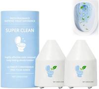 Nouveau nettoyant WC Super amélioré ! Poudre moussante nettoyante puissante pour WC. Sans frotter, elle améliore efficacement l'hygiène et garde vos toilettes fraîches longtemps.