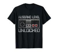 Nouveau Niveau de Mari débloqué Une soirée Entre célibataires pour Un Joueur Juste marié T-Shirt