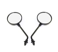 Nouveau Noir 10mm Rétroviseur Moto Rétroviseurs Pour 150cc Scooter Baron Bms Rétro Lance Vintage