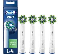 NOUVEAU Oral B CrossAction brosses à enfiler 4 pièces têtes de rechange d'ori...