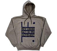 New Order Sweat-Shirt À Capuche Movement Band Logo Nouveau Officiel Unisex Gris Size XL