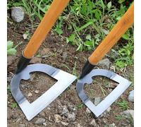 Nouveau outil de jardinage en acier renforcé épais, tondeuse à gazon durable, râteau de jardin à main, outil pour détacher le sol, Zappa à désherber (sans manche), convient pour les fournitures de jar