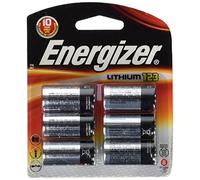 Nouveau pack de 6 piles Energizer Lithium Photo 123 3 Volts avec une durée de vie de 10 ans pour électroniques numériques