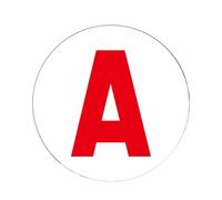 Nouveau panneau signalétique de conducteur, lettre française A débutant aimant pour voiture, autocollant amovible pour pare-chocs pour les conducteurs débutants, femmes, adultes et