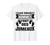 Nouveau Papa de Jumeaux Humour Nouvelle Naissance Annonce T-Shirt