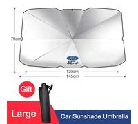 Nouveau Pare-Brise De Voiture Pare-Soleil Uv Auto Fenêtre Pare-Soleil Visière Bouclier Couverture Pour Ford Ranger Focus Kuga Mustang Mondeo Fusion Esco-79-130-145cm