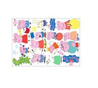 Nouveau Peppa Pig XXL Ensemble familial Autocollant mural Mural Art Déco Accueil Décoration murale Décoration Décalcomanies Chambre de bébé