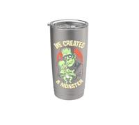 Nouveau père, premier bébé monstre Frankenstein d'Halloween Gobelet isotherme en acier inoxydable double paroi