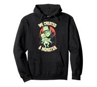Nouveau père, Premier bébé Monstre Frankenstein d'halloween Sweat à Capuche