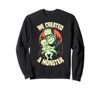 Nouveau père, Premier bébé Monstre Frankenstein d'halloween Sweatshirt