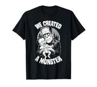 Nouveau père, Premier bébé Monstre Frankenstein d'halloween T-Shirt