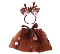 NOUVEAU PHOTO PROPS BOWKNOT TULLE Jupe Cerf Défaigneuse Bande Fleur Set Baby Girls Photo Costume Pour Photographie Pour Nourrisson 2pcs Unisexe Costume Bébé