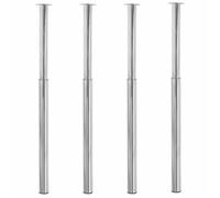 Nouveau Pieds de table télescopiques 4 pcs Chrome 710 mm - 1100 mm BELLE - VENTE FLASH6888147