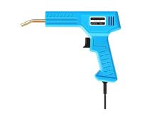 Nouveau pistolet à clouer chaud portable for soudure plastique, avec 200/400/800/1200 clous, for la réparation de pare-chocs voiture en PVC (kit d'outils d'atelier)(Blue+200pcs)