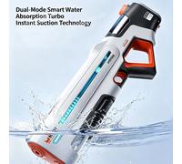 Nouveau pistolet à eau électrique coloré à flashs lumineux, aspiration automatique de l'eau, grande capacité, jouet aquatique pour adultes, cadeau Black
