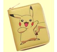 Nouveau portefeuille court de dessin animé Pokémon, mignon pour enfants. Portefeuille mini adorable avec personnage d'anime. Porte-monnaie zippé en PU de bande dessinée pour garçons. Portefeuille trip