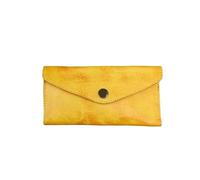 Nouveau portefeuille long de grande capacité - Pochette en cuir tanné végétal, jaune, taille unique pour tous, One Style