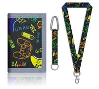 Nouveau Portefeuille pour Enfants : ce Porte Monnaie Enfant a Tout ce Dont il a Besoin. Un Zip sécurisé et Un Compartiment échange étudiant Ainsi qu'une Sangle pour accrocher Autour du Cou.
