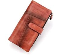 Nouveau Portefeuille Vintage au Design fin pour femmes, porte-cartes multiples, pochette pour pièces de monnaie de grande capacité, Durable pour femmes et filles, cadeau d'anniversaire Porte-carte