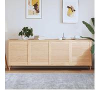Nouveau Portes d'armoire à persiennes - Lot de 4 - BMD - 69x59,4cm - bois de pin massif BELLE - VENTE FLASH2050718